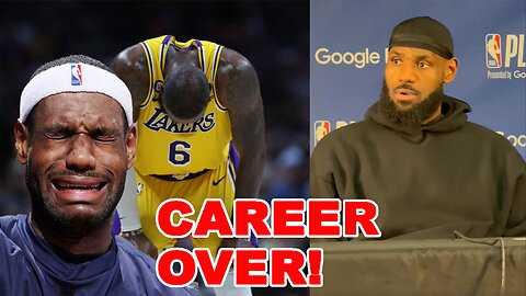 LeBron James STUNNED by this question after Lakers get ELIMINATED! His career is OVER!