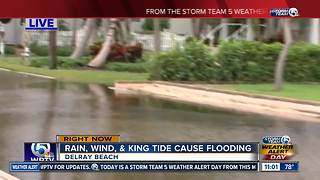 King tide floods coastal Delray Beach