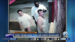 3 men sought in car wash burglaries