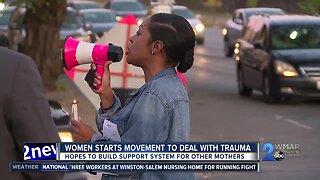 Woman starts movement to deal with trauma