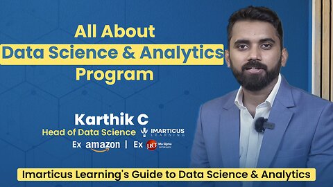 All About Data Science and Analytics Course by Imarticus Leaning | Data Science For Beginners