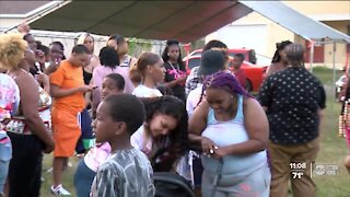 Community gathers for balloon release in honor of K'Mia Simmons