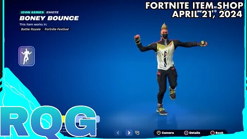 "NEW" BONEY BOUNCE ICON EMOTE IS HERE! FORTNITE ITEM SHOP (April 21, 2024)