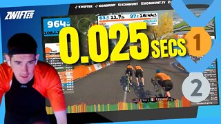 EPIC ZWIFT RACE SPRINT FINISH on Crit City Bell Lap