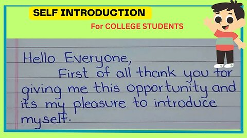 How to introduce yourself in college?? #knowledge, #selfintroduction #college