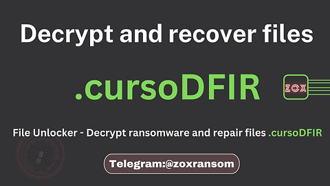 File Unlocker - Decrypt Ransomware and repair files .cursoDFIR