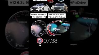 BRABUS ROCKET 900 V12 VS BMW 760LI G POWER V12 670HP