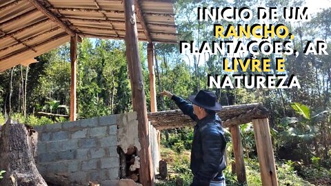 INICIO DE UMA CHACARÁ, PLANTAÇÕES, AR LIVRE E NATUREZA | episódio 01