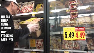 PAPA MIKE FROZEN FOODS CLERK TEACHES THE SHELF READY SERVING TRAY STOCKING HACK # 5