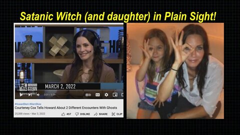 HollyWood Witch Courteney Cox Admits to Being Followed by Demonic Entities! [04.03.2022]