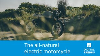 This electric motorcycle is made from natural and recyclable materials
