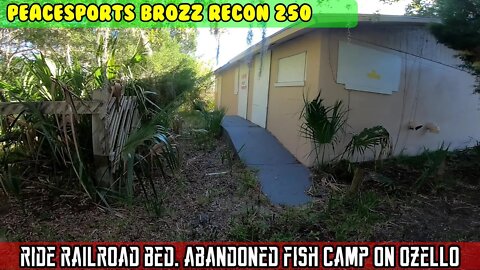 Honda CRF250 and Brozz Recon 250 Crystal river railroad bed. Ozello abandoned restaurant fish camp