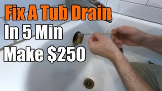 How To Fix Your Tub Stopper In 5 Minutes $250 Repair | THE HANDYMAN |