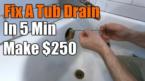 How To Fix Your Tub Stopper In 5 Minutes $250 Repair | THE HANDYMAN |