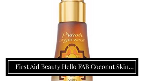 First Aid Beauty Hello FAB Coconut Skin Smoothie Priming Moisturizer, 2-in-1 Moisturizer and Ma...