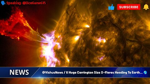 6 Huge Carrington Size X-Flares Heading To Earth... 🌎 #VishusTv 📺