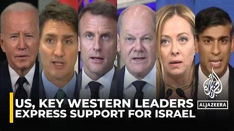 US, key Western leaders express support for Israel, urge protection of civilians