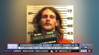 Convenience store robbery suspect nabbed in Pennsylvania