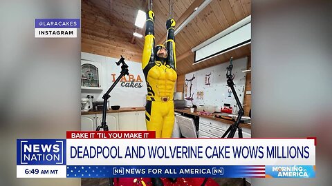 Greek baker makes life-size Deadpool and Wolverine | Morning in America | VYPER ✅