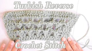 How to Crochet the Reverse Turkish Crochet Stitch