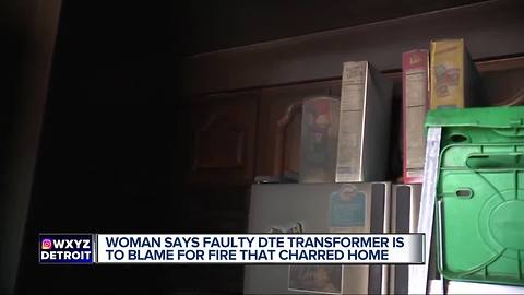 Detroit woman says home burned down as result of DTE power restoration