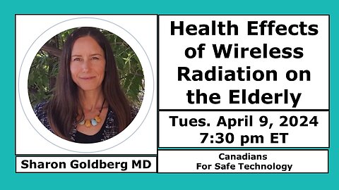 Health Effects of Wireless Radiation on The Elderly 4-9-2024