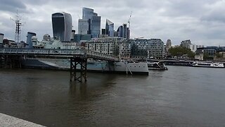 vlog at HMS Belfast River Thames. London 16th May 2023