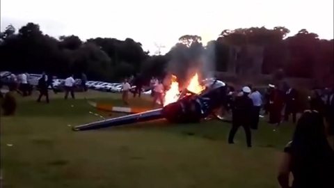 Helicopter Crashes Right in Front of Wedding Ceremony