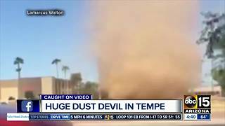 Huge dust devil captured in Tempe