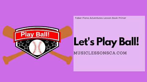Piano Adventures Lesson Book Primer - Let's Play Ball