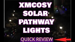 XMCOSY Solar Pathway Lights, Look Great in White and Multi Color