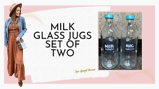 Milk glass jugs set of two review