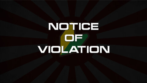 Notice of Violation - Where Have I Been