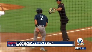 Hairiest Back Contest at Roger Dean Chevrolet Stadium