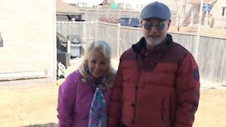 Grandparents sing happy birthday to grandson from safe distance