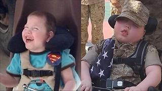 Boy With Rare Disease Named Honorary Marine