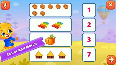 Match letters | Fill the Shapes | Count and match | Match Pictures | Kids fun