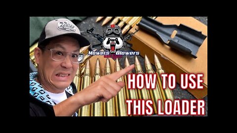 HOW TO USE A .223 5.56 AR-15 M4 STRIPPER CLIP MAG LOADER FOUND IN MY BANDOLIER PMC AMMO AMMUNITION