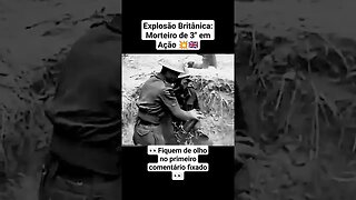 Explosão Britânica: Morteiro de 3" em Ação 💥🇬🇧 #war #guerra #ww2