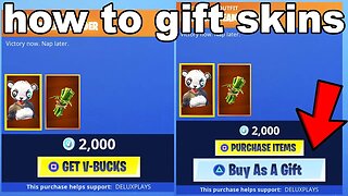 How to gift skins in fortnite... 🎁