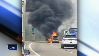 One person injured in Racine car fire