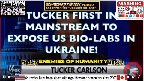 Credit to The Mainstream Media: Tucker First to Call Out US Bio-Labs in Ukraine