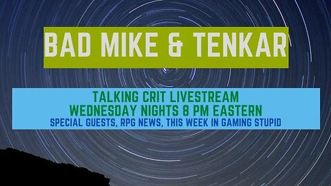 Talking Crit Live w/ Special Guest Artist James Shields - Tonight 8 PM Eastern