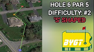 Hole 6 Par 5 | 2024 Backyard Masters | BYGT (Back-Yard Golf Tour)