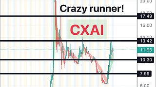#cxai 🔥 crazy runner! Watch tomorrow to break 13.4! $CXAI