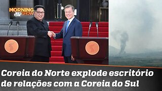 Coreia do Norte explode escritório de relações com a Coreia do Sul