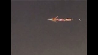 The Moment Atlas 747 Catches On Fire Mid Flight