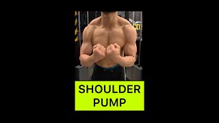 HOW TO PUMP UP YOUR SHOULDERS | Cable Workout #shorts