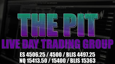 ES NQ Into Support - Low End Of Balance - Premarket Trade Plan - The Pit Futures Trading