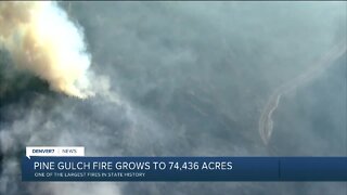 Pine Gulch Fire grows to 74,807 acres, with 7% containment and some growth Saturday